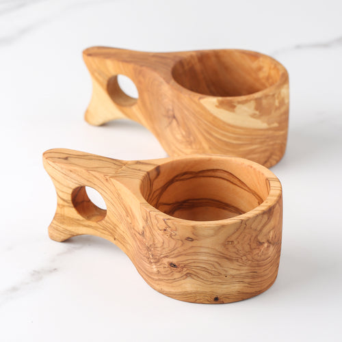 Handmade Olive Wood Kuksa Cup