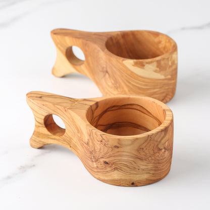 Handmade Olive Wood Kuksa Cup